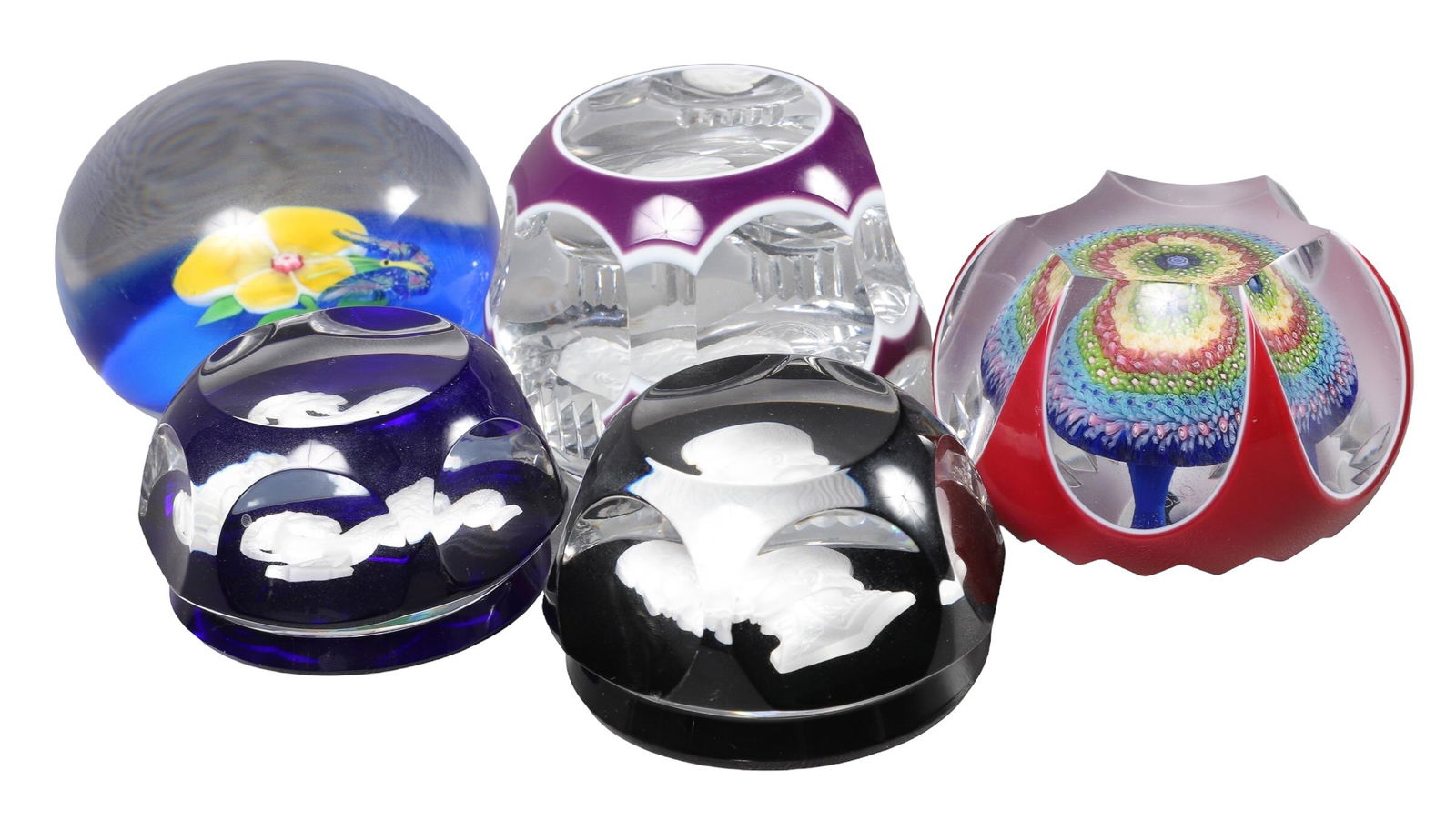(5) Baccarat Paperweights (1 of 15)