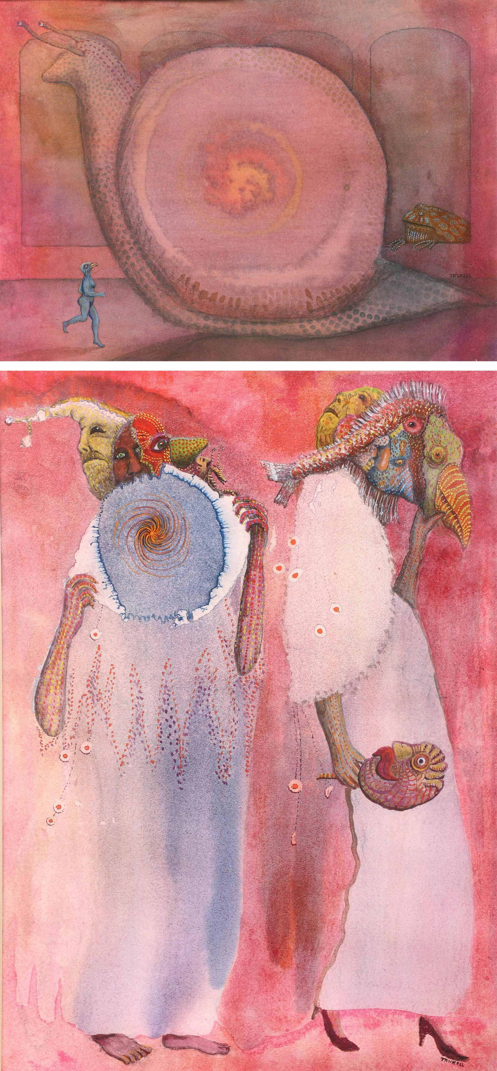 Ann Truxell (2) Surrealist Paintings (1 of 8)