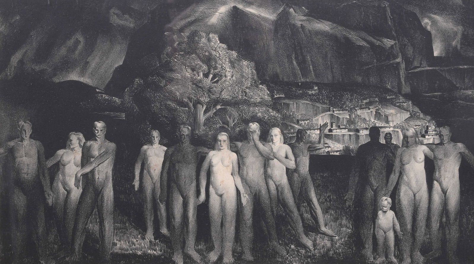 Stow Wengenroth Lithograph "Exodus" (1 of 5)