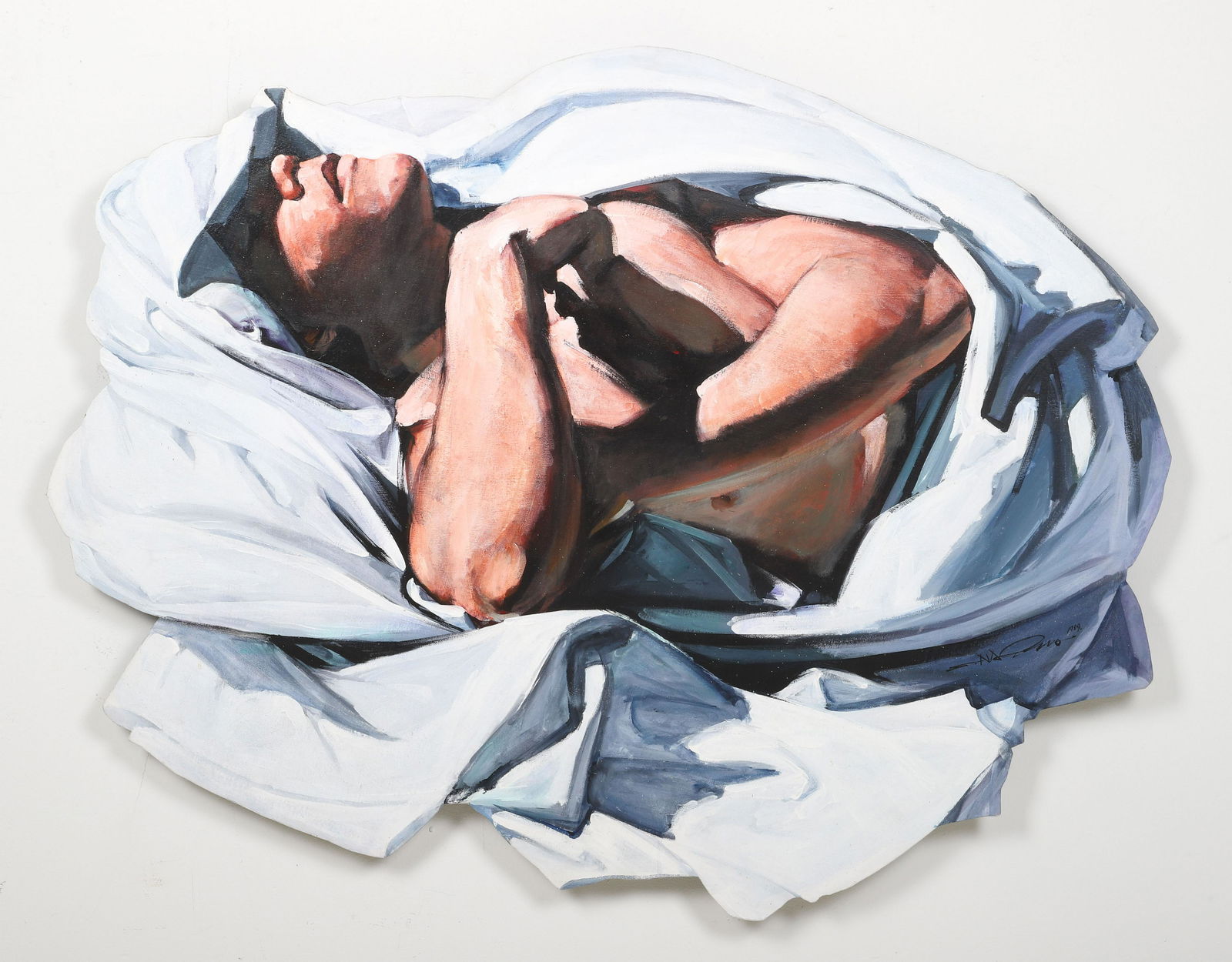 Shozo Nagano Large Painting "Sleeping" (1 of 5)