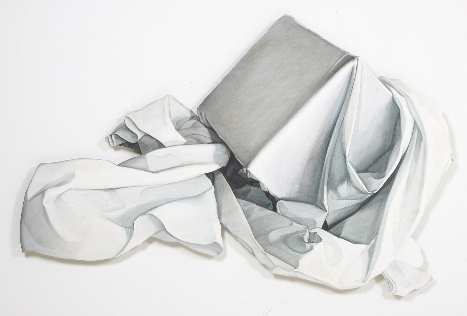 Shozo Nagano Large Painting "Covered Cube" (1 of 11)