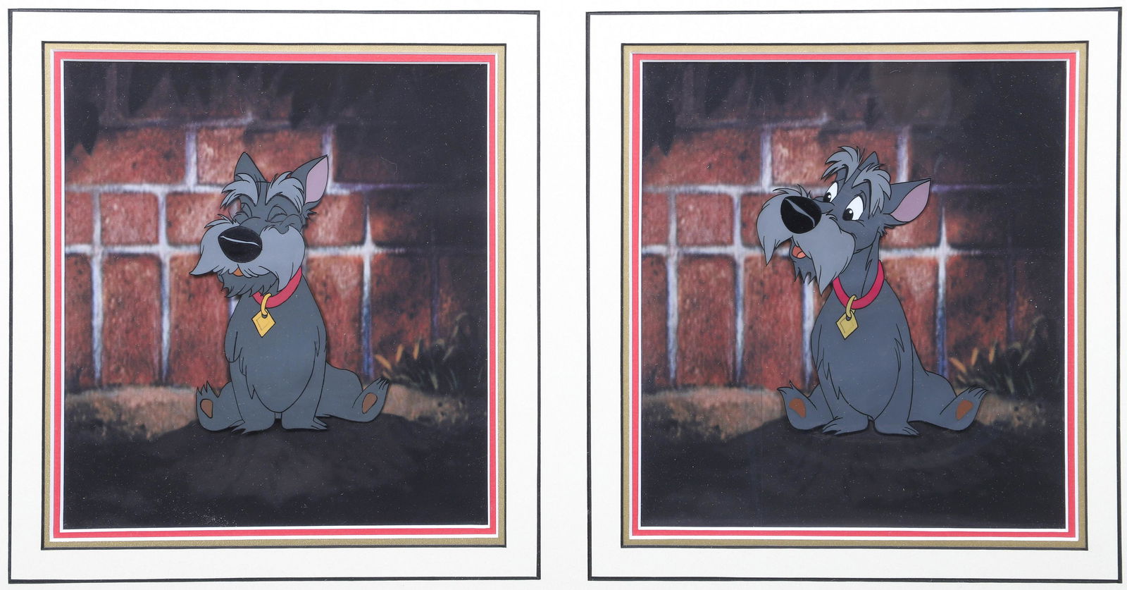 (2) Lady and the Tramp Production Cels (1 of 4)