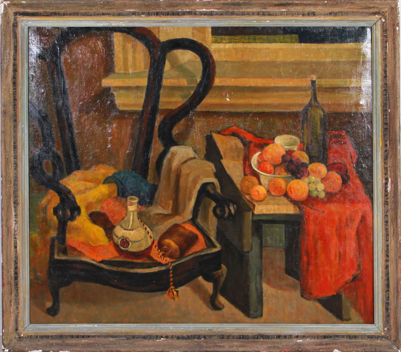 Morris Blackman "Still Life Chair with Fruit" (1 of 3)