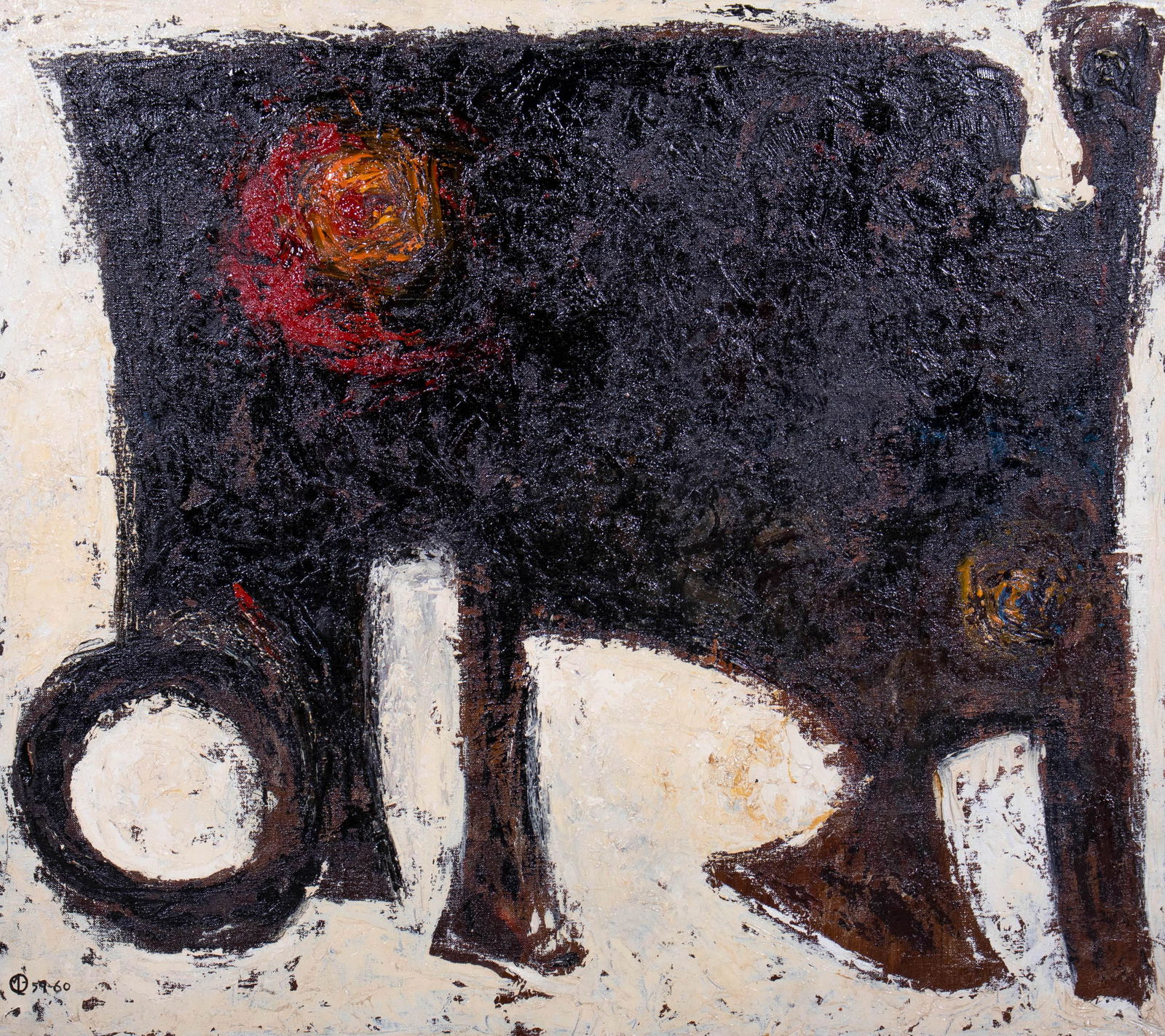 Morris Blackman 1960 Abstract Painting (1 of 5)