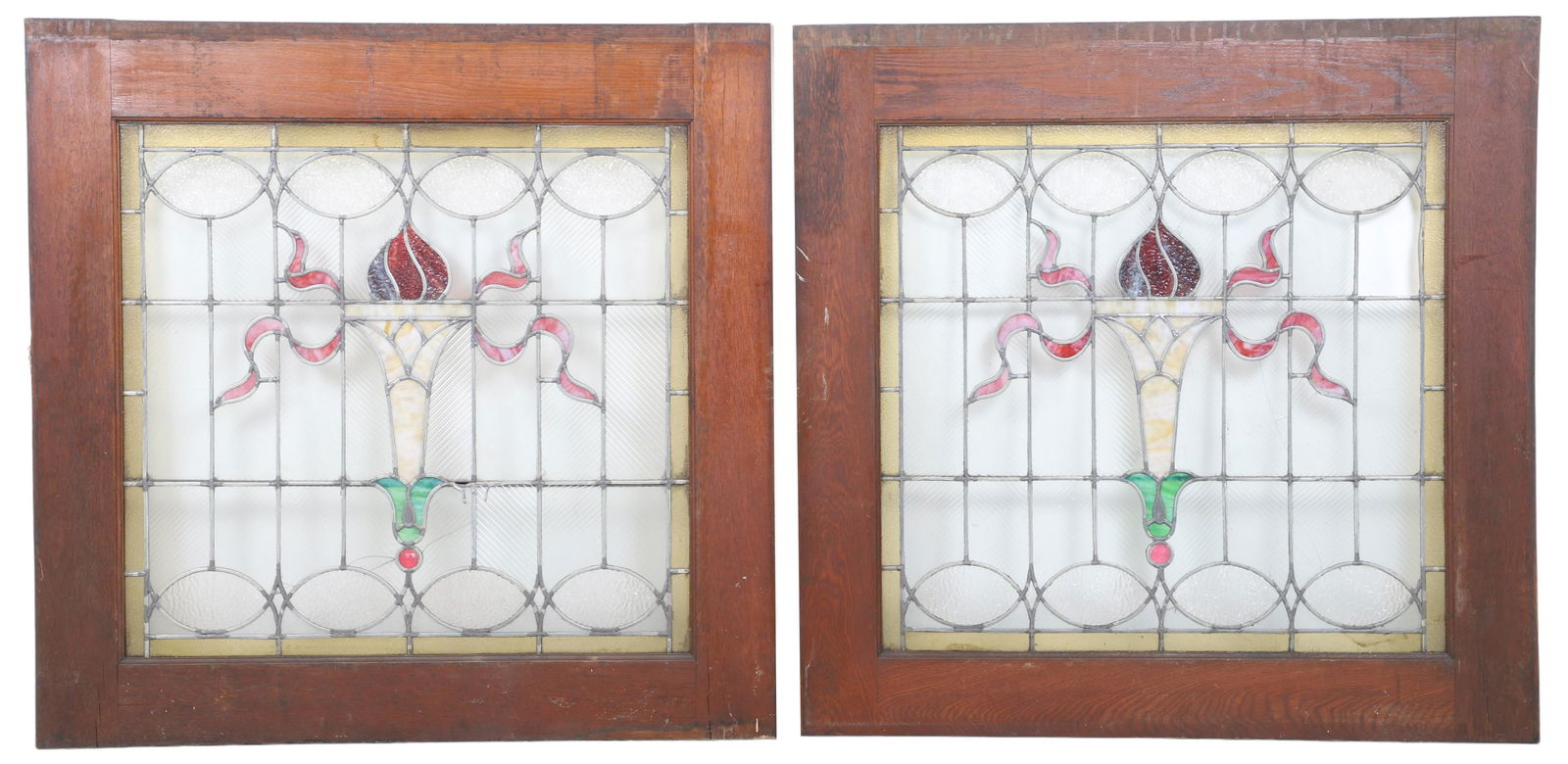 Pair stained glass windows (1 of 10)