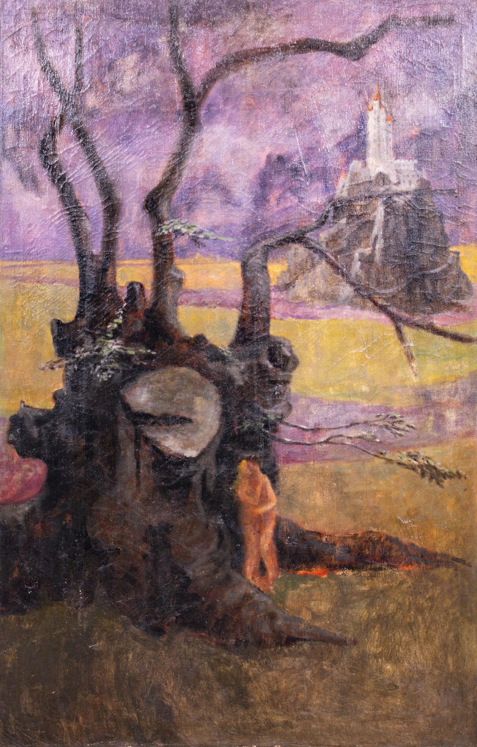 Morris Blackman Lovers in Surrealist Landscape (1 of 4)