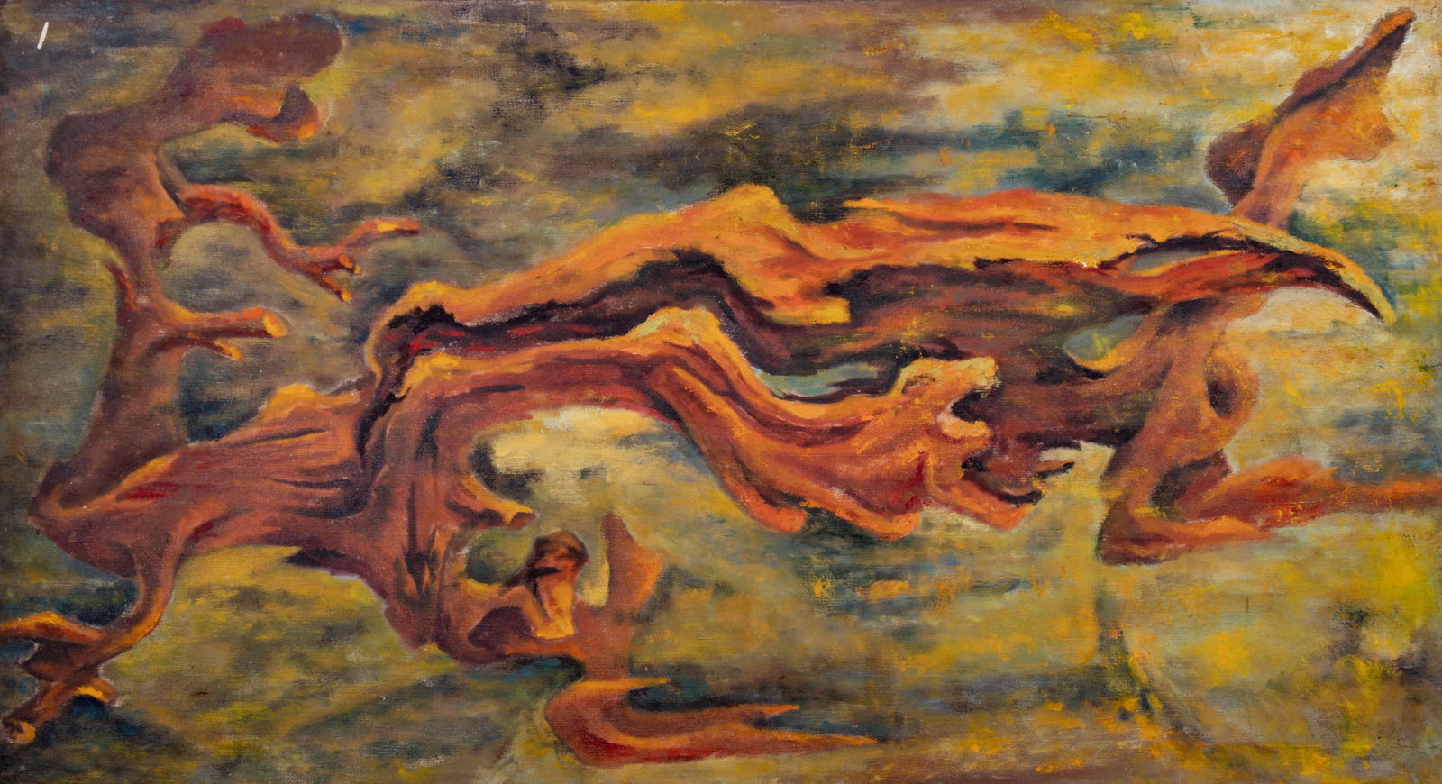 Morris Blackman Large Surrealist Abstract (1 of 4)