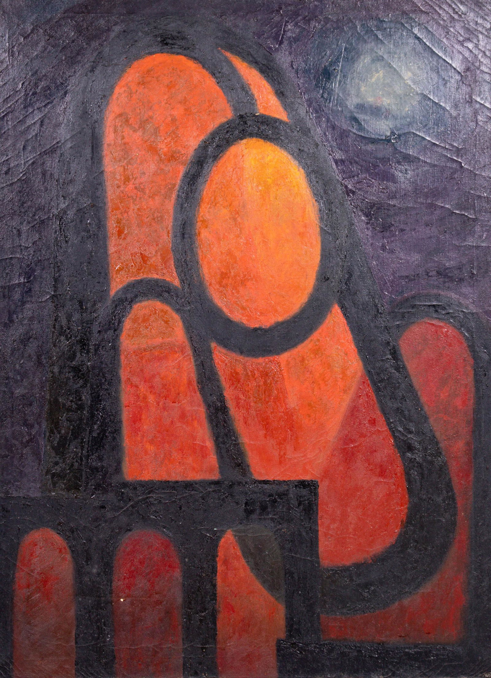 Morris Blackman 1950s Abstract Painting (1 of 5)