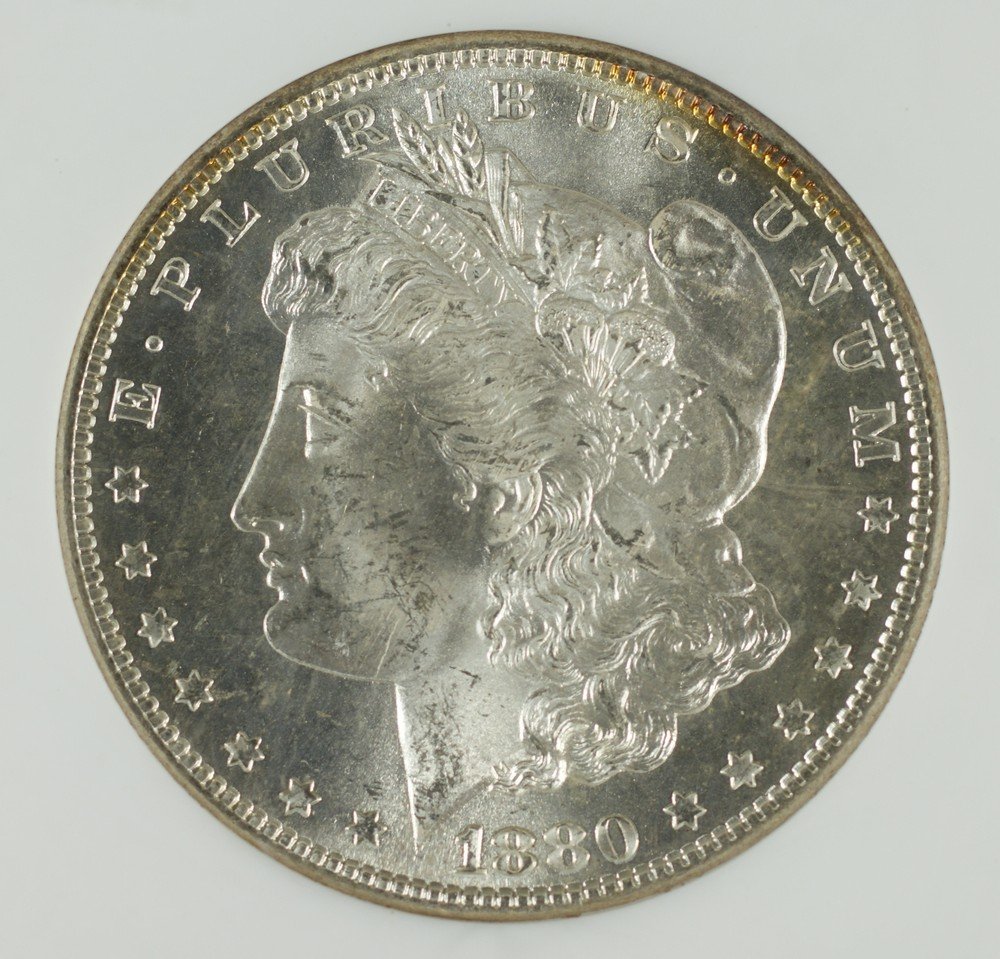 1880's Morgan dollar NGC MS64 bright: 1880's Morgan dollar NGC MS64 bright