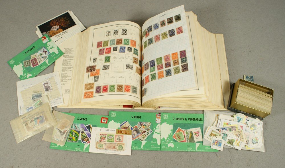 Attractive foreign stamp collection of about 3000: Attractive foreign stamp collection of about 3000+ used and unused in a Scott Grand award album plus loose in glassines, most under $3. With a few scattered better including PRC China unused #1574-81 