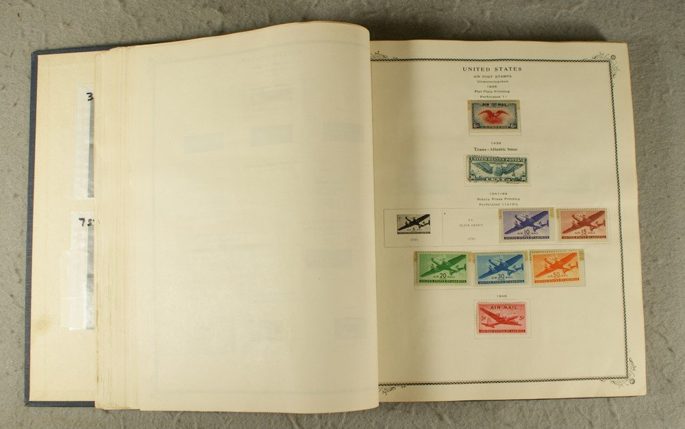 A U.S. collection of several hundred used and unu: A U.S. collection of several hundred used and unused to 1948 in a Scott American album. Earliest mixed condition with later issues generally sound. Includes a used #1 (cut close) 69,78b, 238, 323-27, 