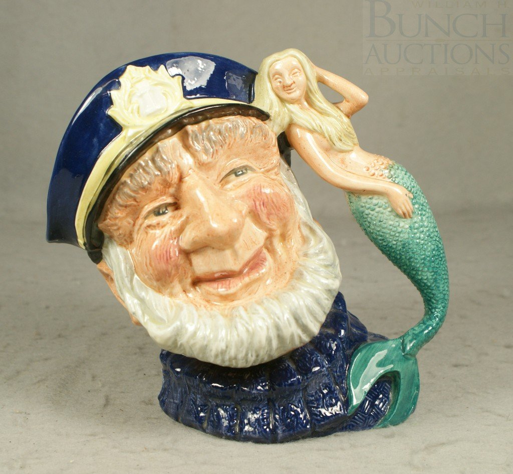 Royal Doulton Old Salt toby jug, D6551, 7" tall: Royal Doulton Old Salt toby jug, D6551, 7" tall