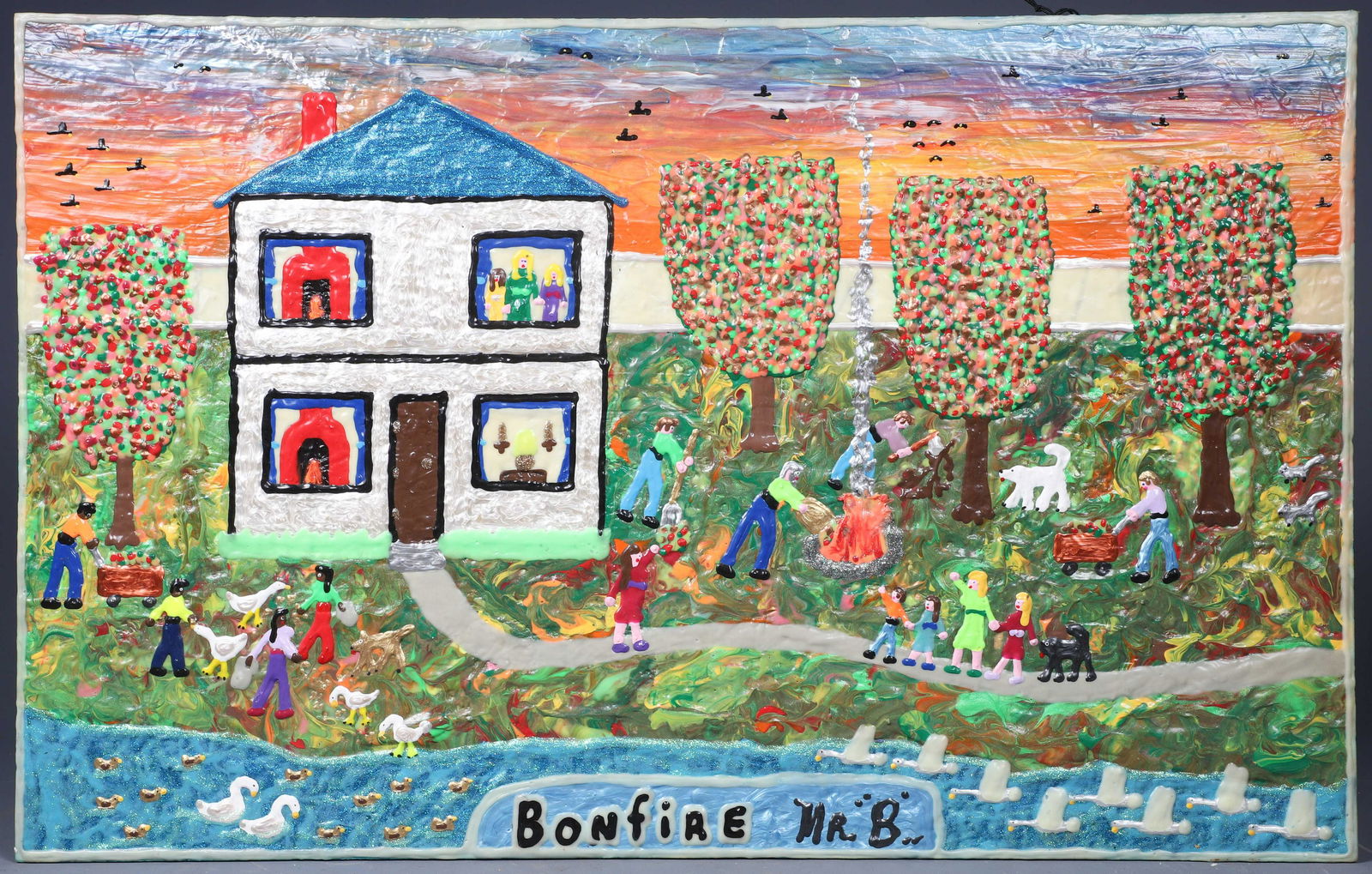 Jack Beverland Folk Art Painting (1 of 3)