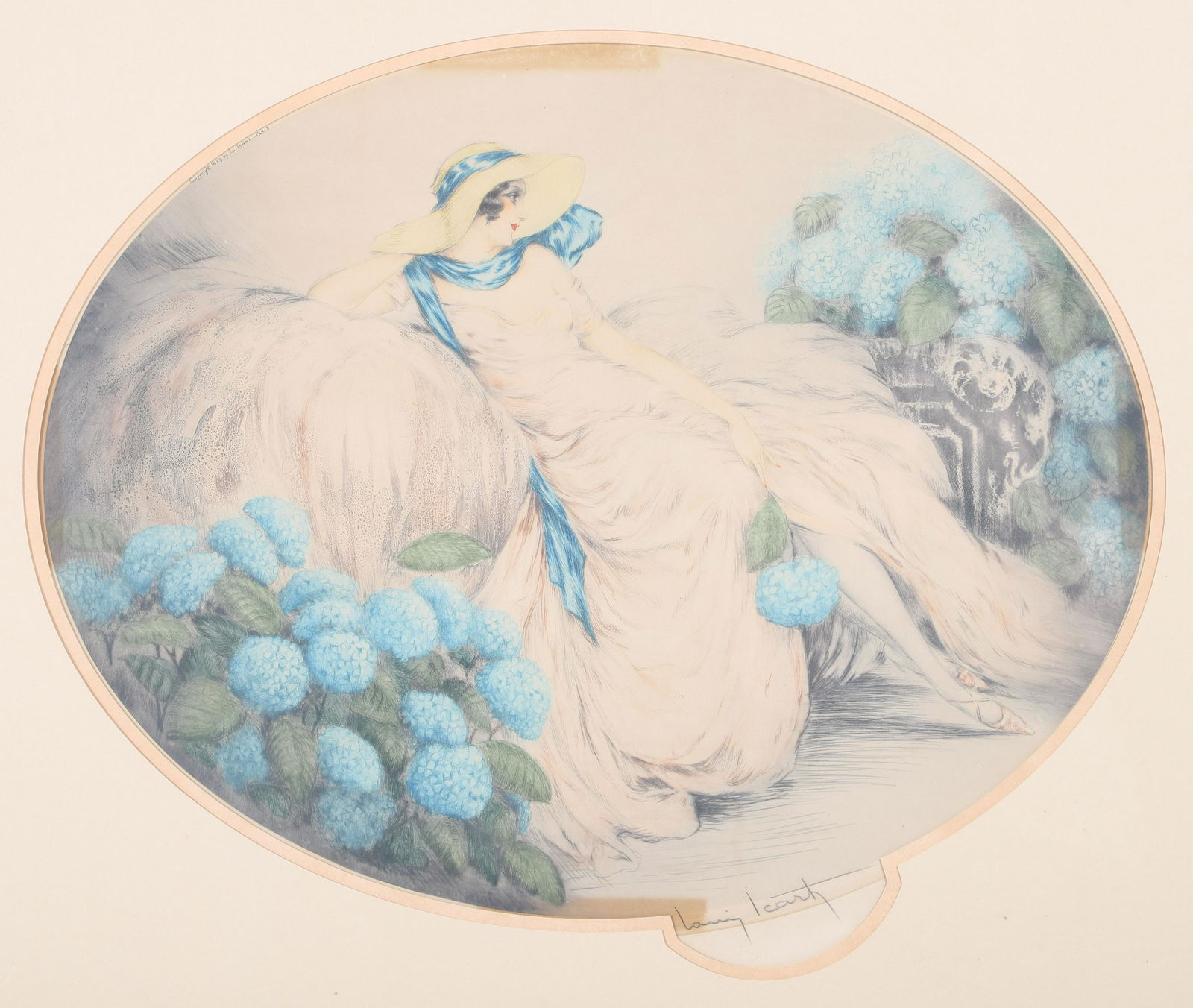 Louis Icart "Les Hortensias" (1 of 3)