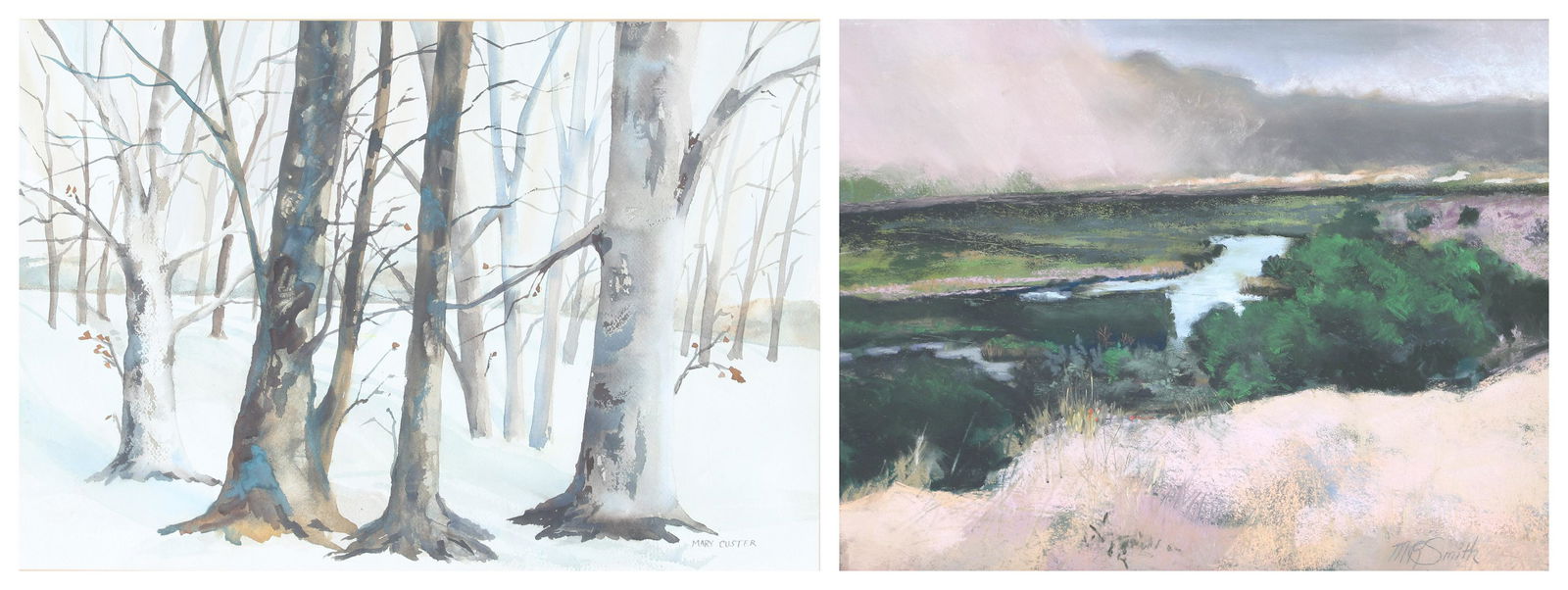 (2) Paintings by Contemporary Artists (1 of 6)