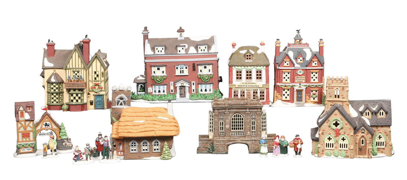 (10) Department 56 Dickens Village Houses (1 of 12)