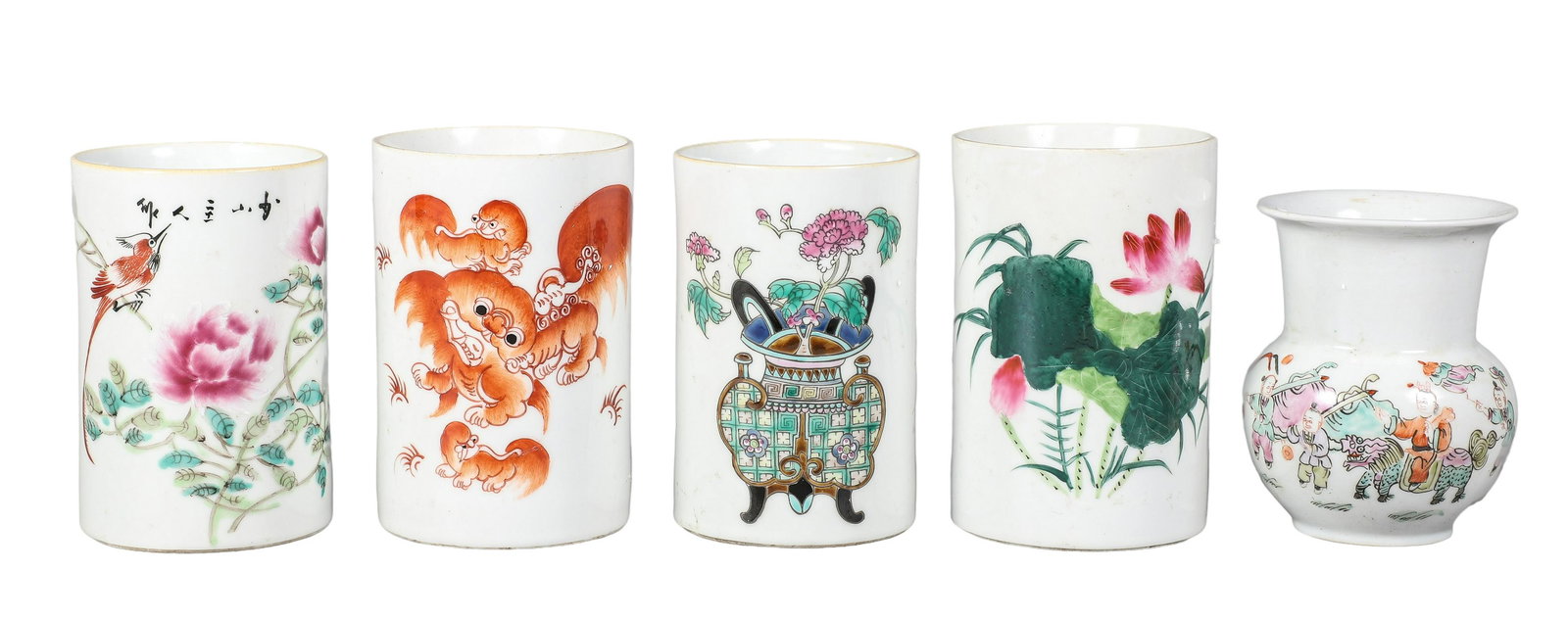 (5) Chinese Porcelain Vases (1 of 3)