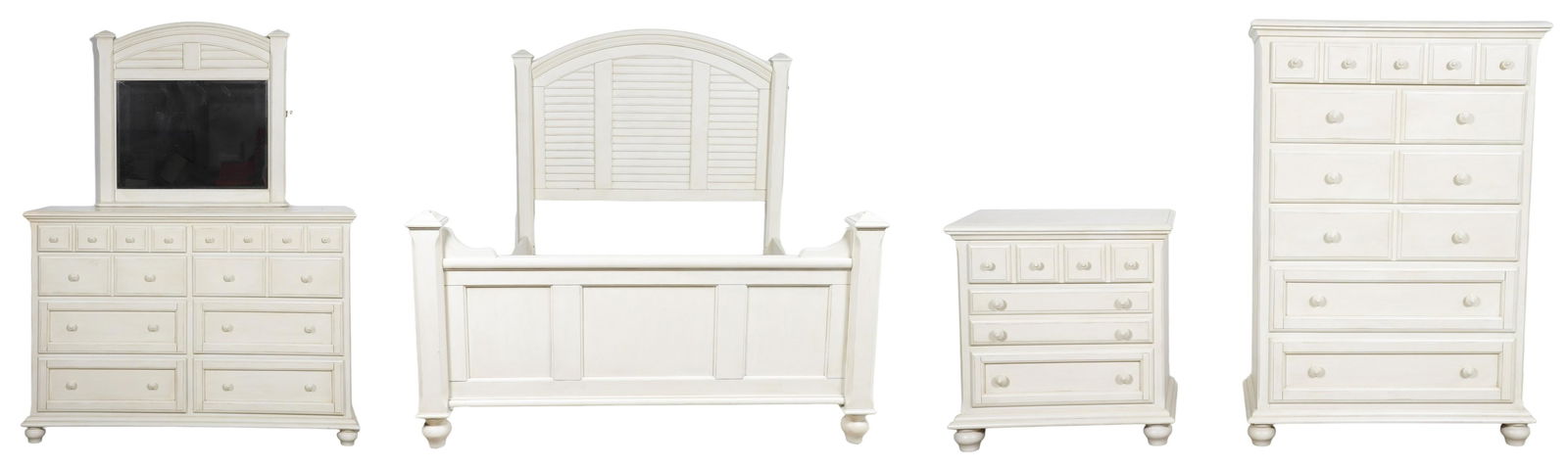 (4) pc Contemporary painted bedroom set (1 of 9)