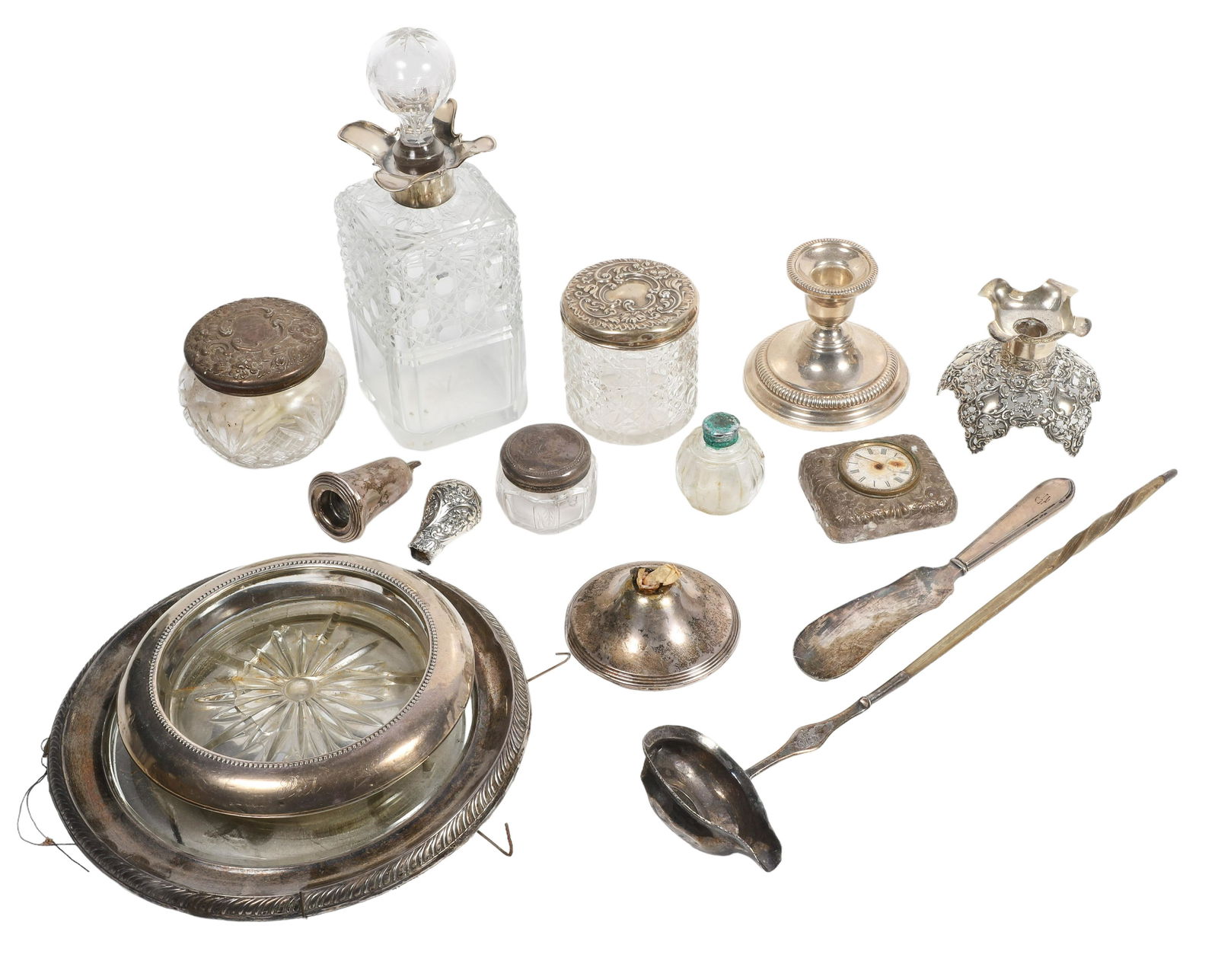 Lot of Sterling Silver Mounted Items (1 of 5)
