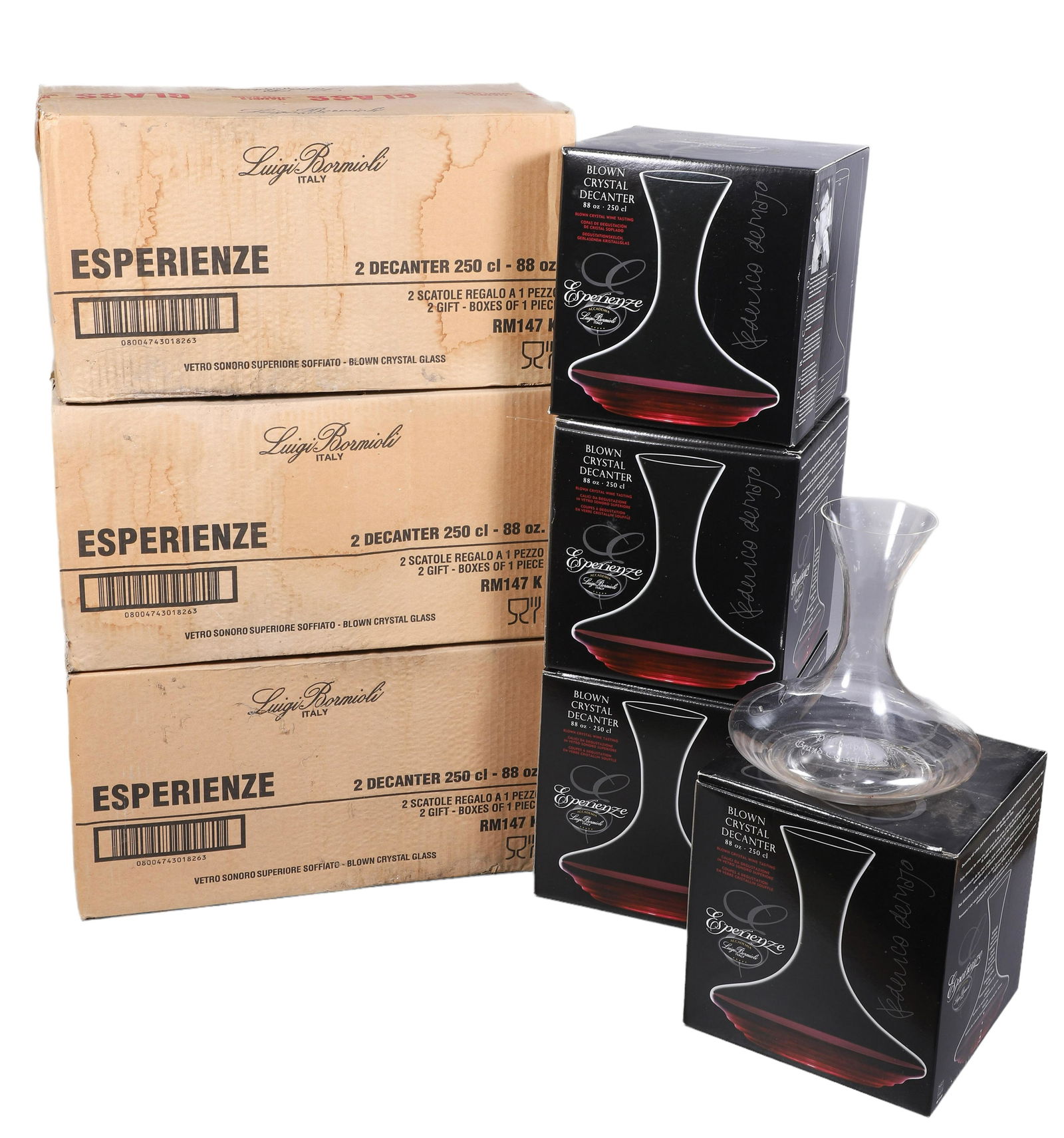 (10) New Luigi Bormioli Esperienze Crystal Decanters (1 of 2)