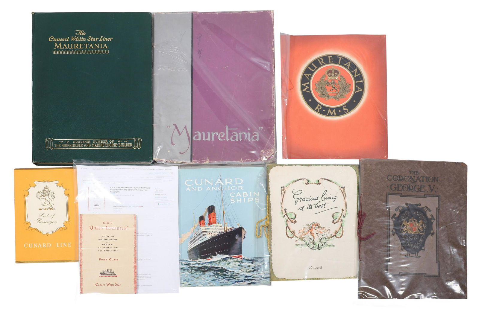 Cunard Line Related Menus and Ephemera (1 of 1)