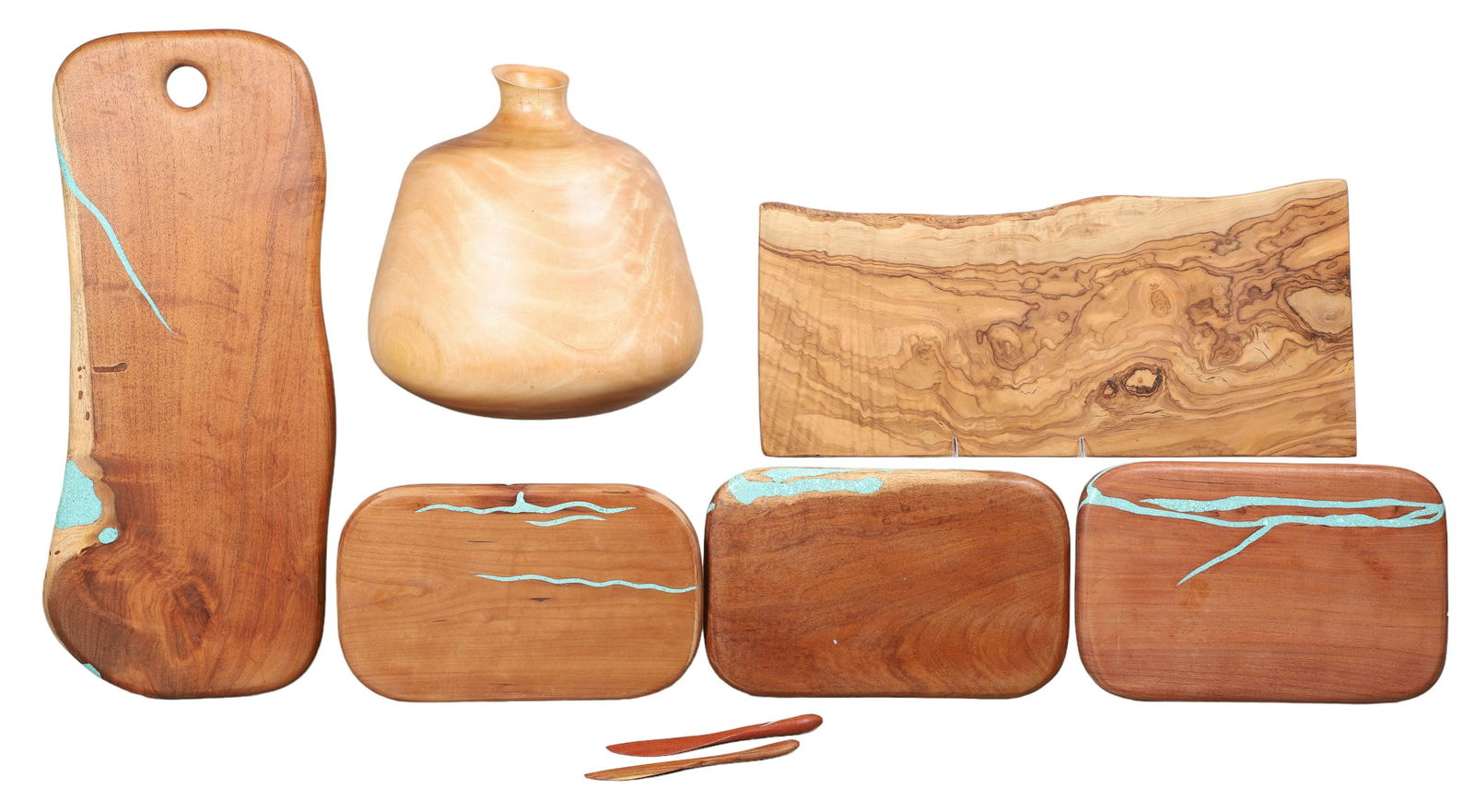 (8) Wooden Items (1 of 4)