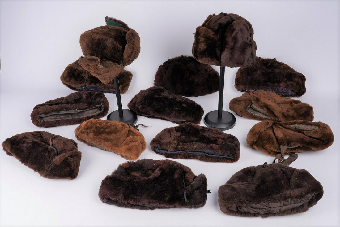 (10)+ Vintage Trappers Hats (1 of 2)