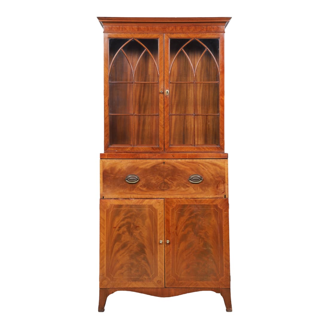 Mahogany 2-pc secretary desk (1 of 2)