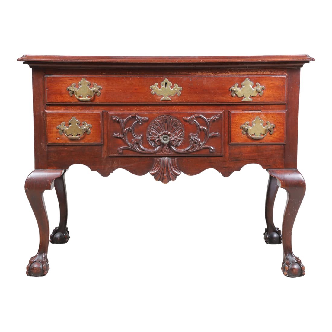 Chippendale style mahogany lowboy (1 of 3)