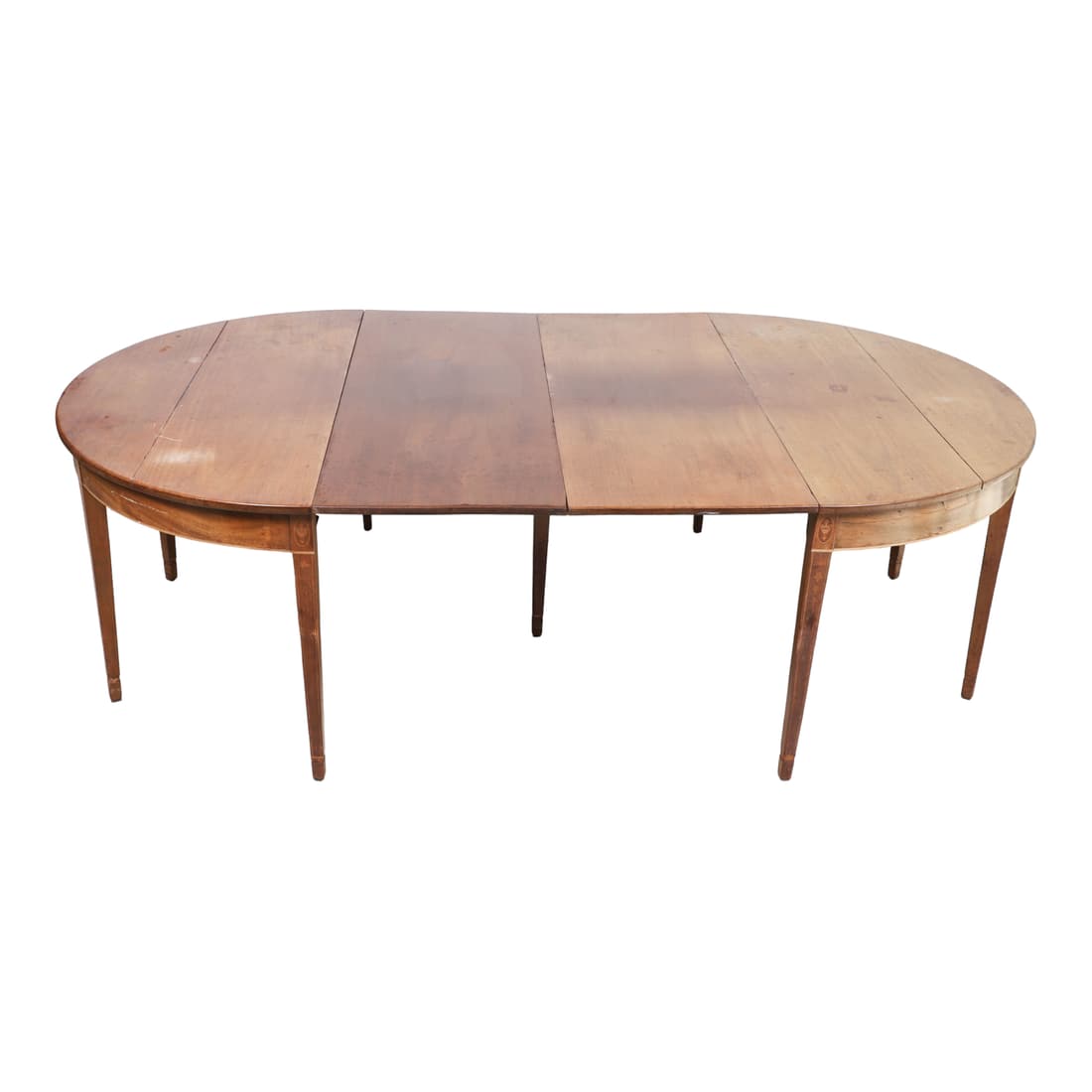 Hepplewhite Federal style inlaid dining table (1 of 4)