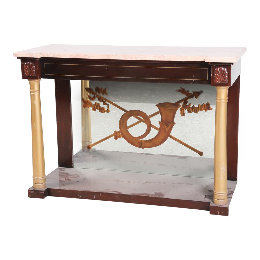 Regency style marbletop pier console table (1 of 2)