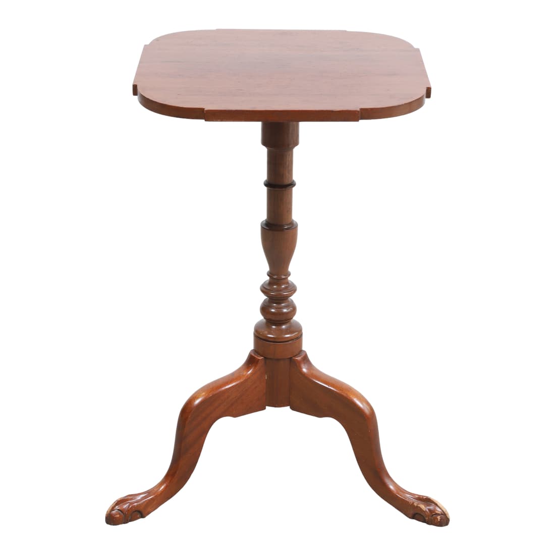 Chippendale style mahogany candle stand (1 of 2)