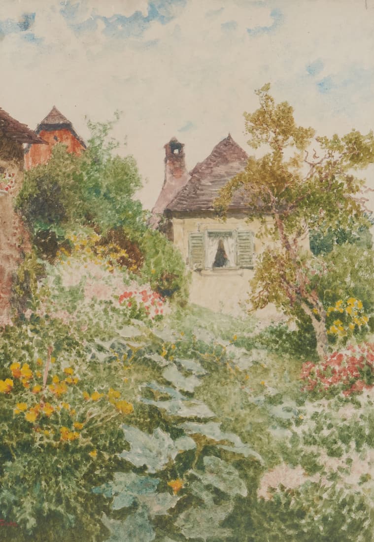 Heinrich Tomec "Cottage with Garden" (1 of 3)