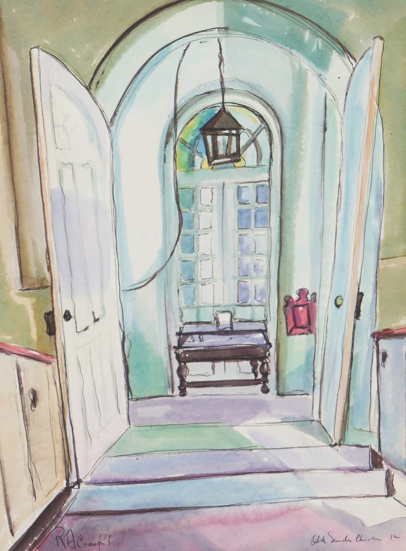 Ruth Anne Crawford "Church Interior" (1 of 3)