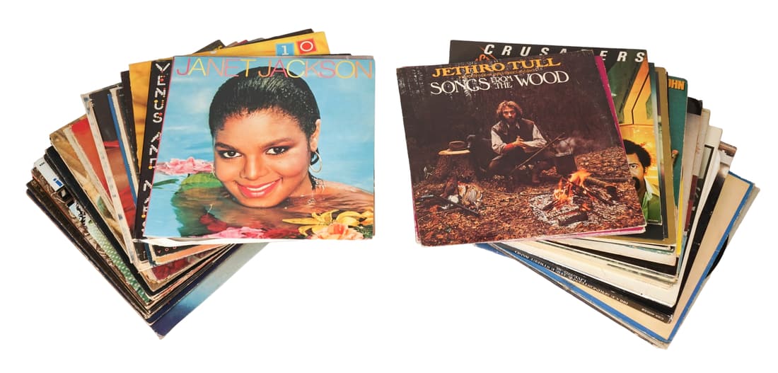 (52) Classic Rock, Jazz, R&B, Pop 33-1/3 Vinyl Albums (1 of 1)