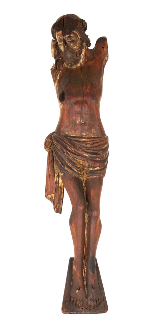 Early Carved Santos Figure of Jesus (1 of 1)