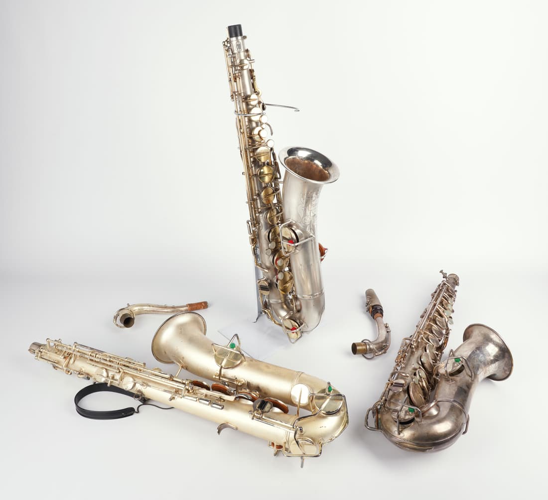 (3) Silver Plate Alto Saxophones (1 of 1)