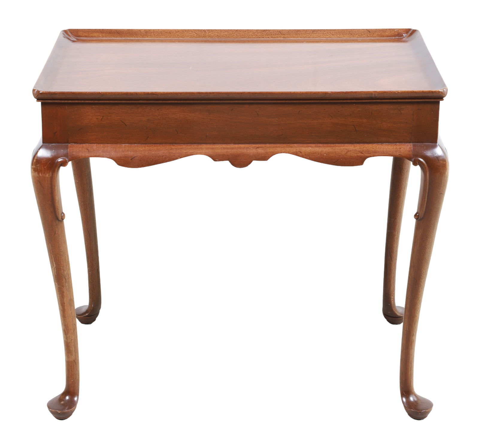 Queen Anne style mahogany tea table (1 of 2)