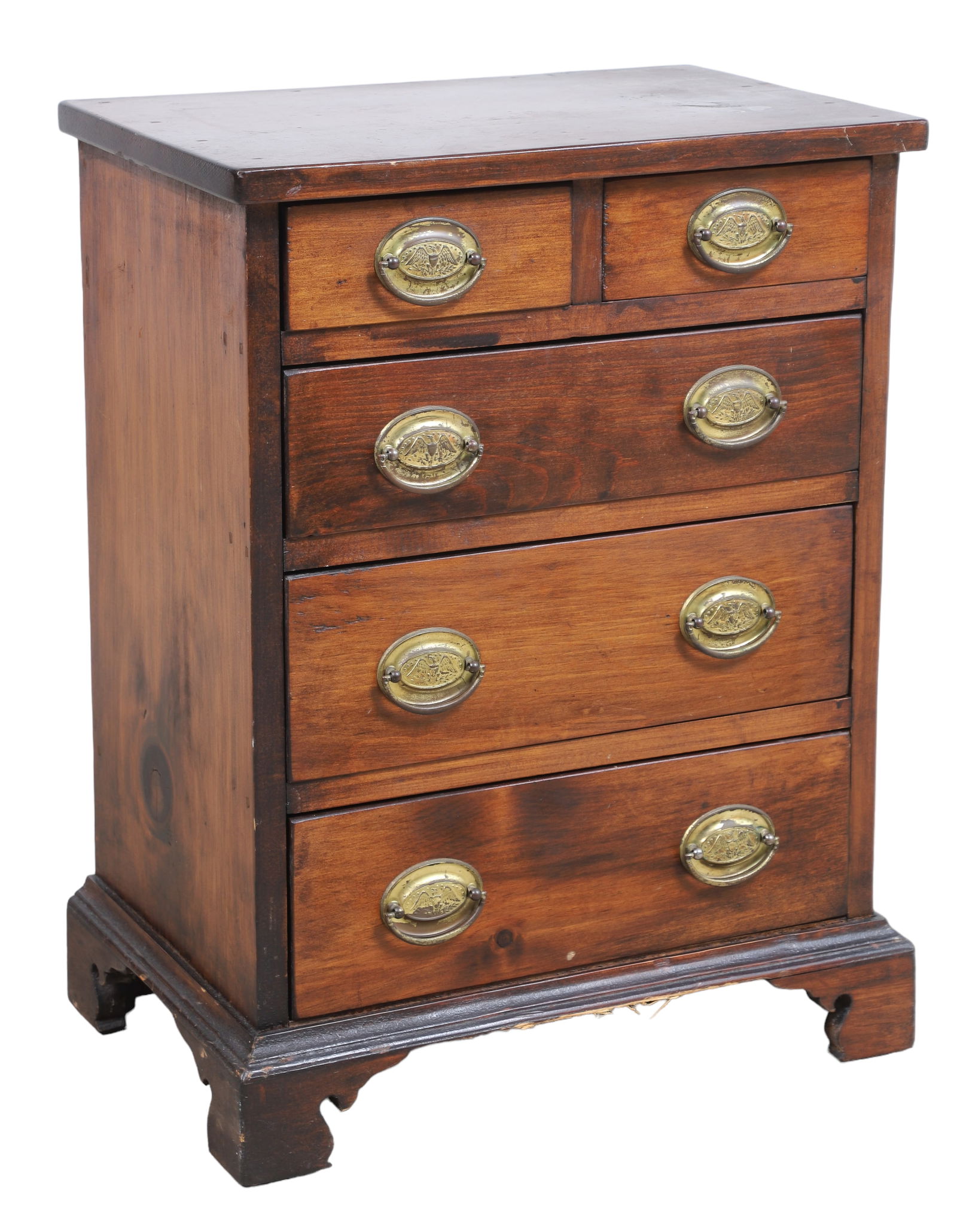 Diminutive mahogany nightstand (1 of 4)