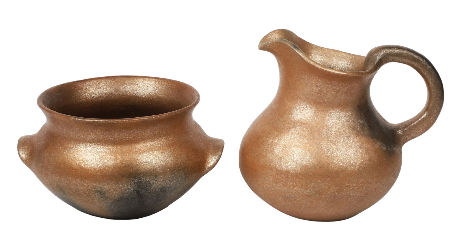 (2) Picuris Pueblo Anthony Durand Pottery Vessels (1 of 4)