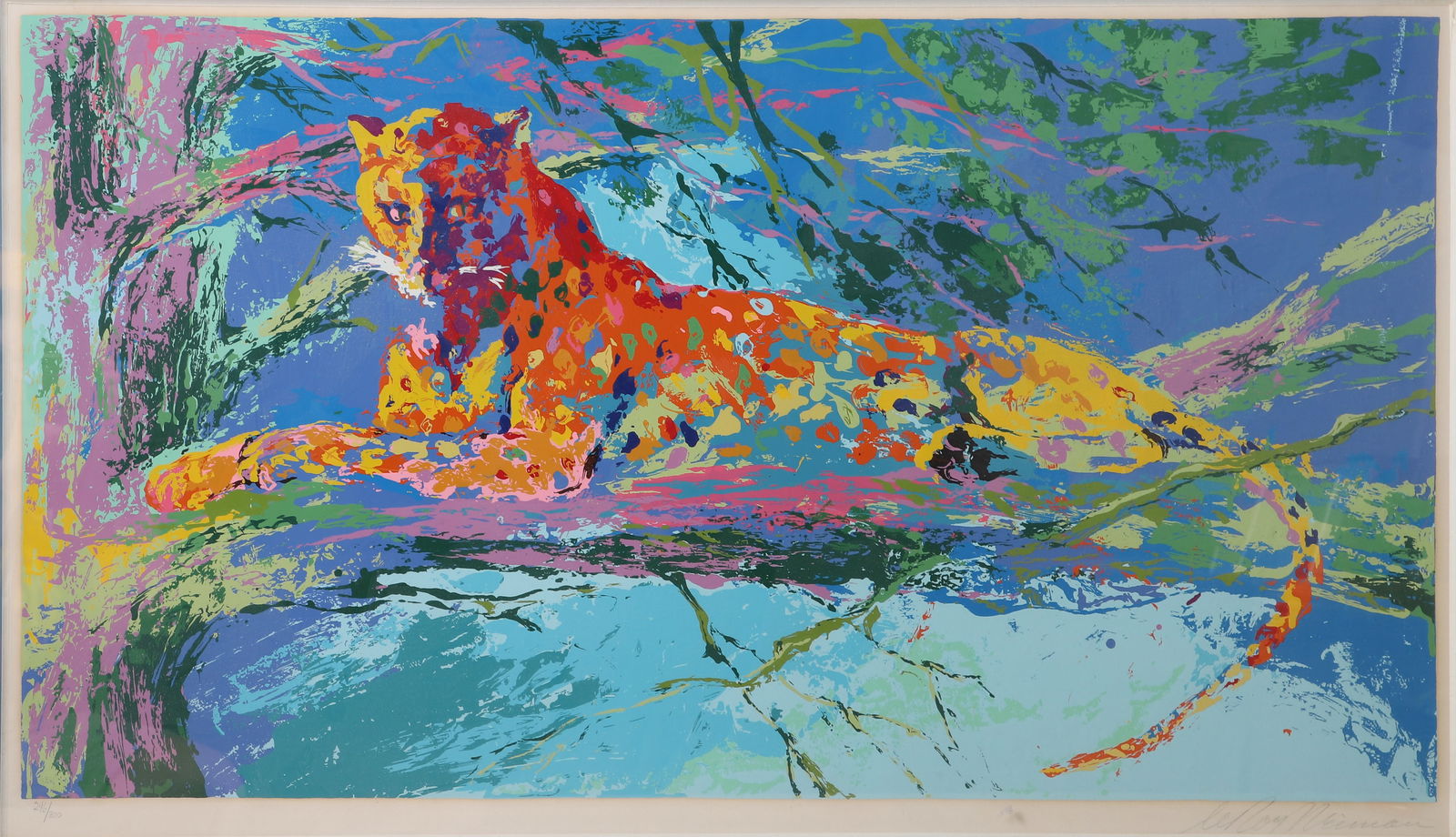 Leroy Neiman Serigraph "Kenya Leopard" (1 of 4)