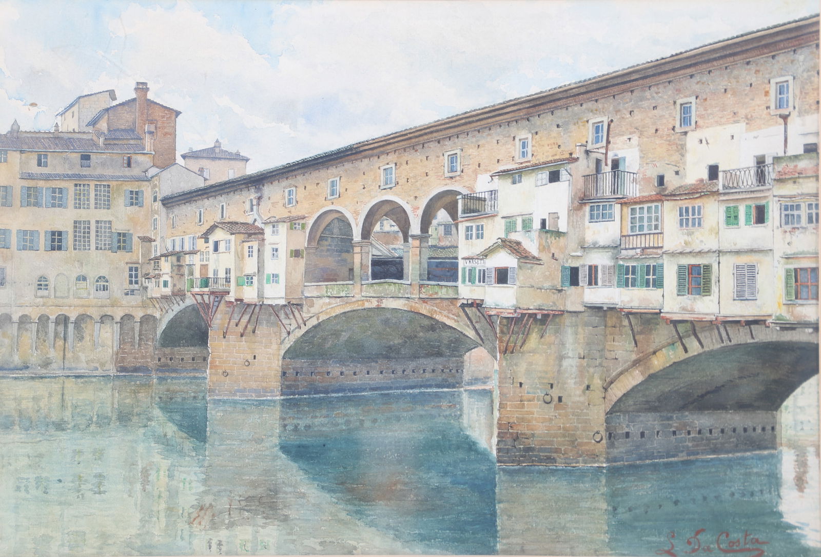 Luigi Da Costa "Ponte Vecchio Bridge" (1 of 5)