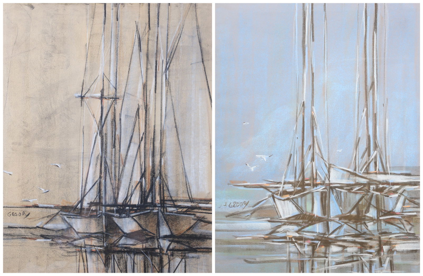 James Groody 2 Abstract Harbor Scenes (1 of 6)