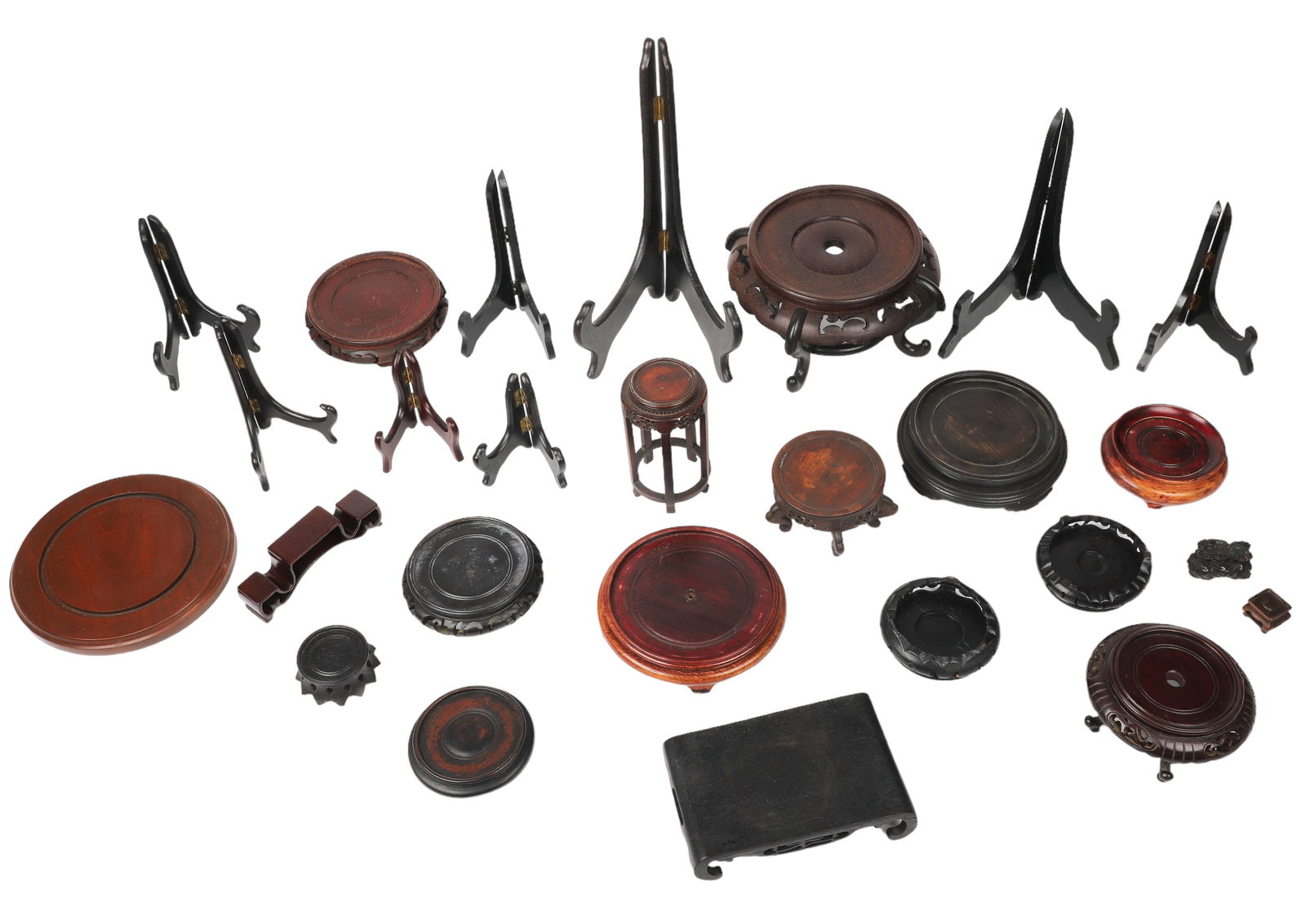 (20+) Chinese Wood Stands & Plate Racks (1 of 1)