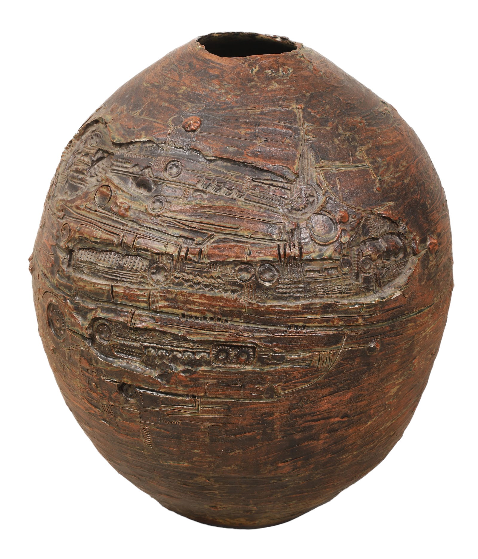 Shin Fujihira Ceramic Vessel "Chaos" (1 of 7)