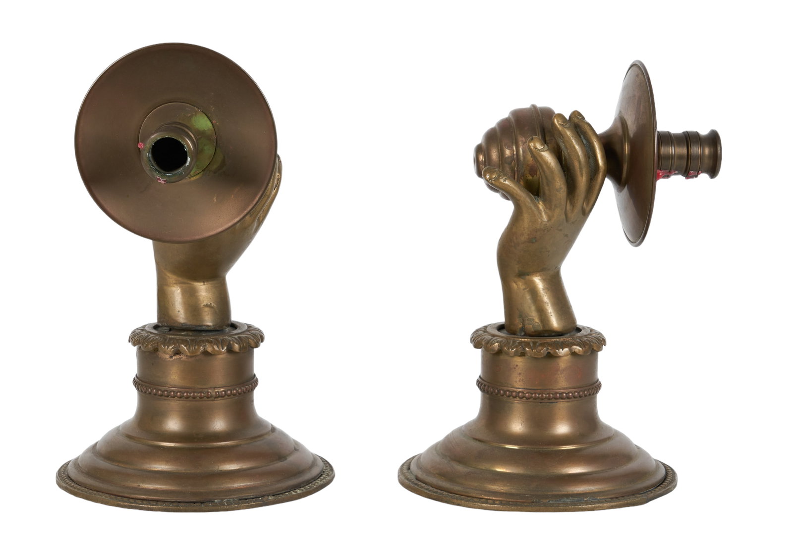 Pair of Brass Hand Wall Sconces (1 of 4)