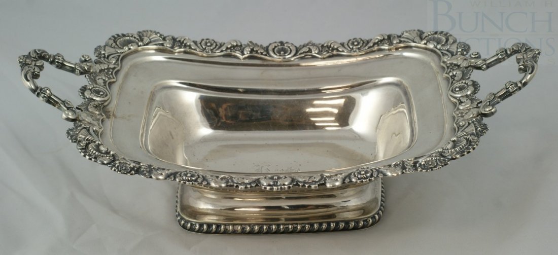 Silver Bread Basket by Colin Forbes, New York, ci: Silver Bread Basket by Colin Forbes, New York, circa 1820, 32.5 TO