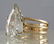 5 1/3 carat pear shaped diamond solitaire ladies ring