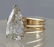 5 1/3 carat pear shaped diamond solitaire ladies ring - 4