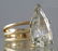 5 1/3 carat pear shaped diamond solitaire ladies ring - 7